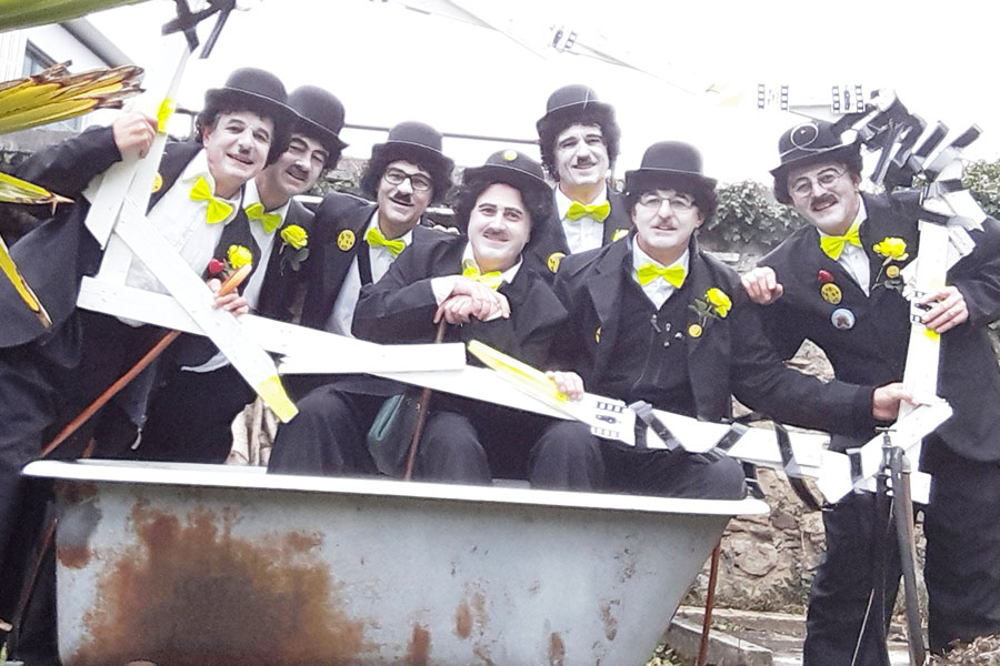 Fasnachtsgruppe «Dryy-Schritt-Dutzed», Katzenmusikgesellschaft Altdorf/Uri.
