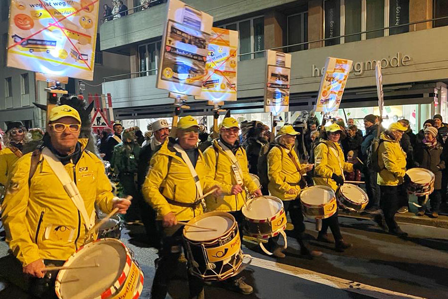 Fasnachtsgruppe «FAVO», Katzenmusikgesellschaft Altdorf/Uri.