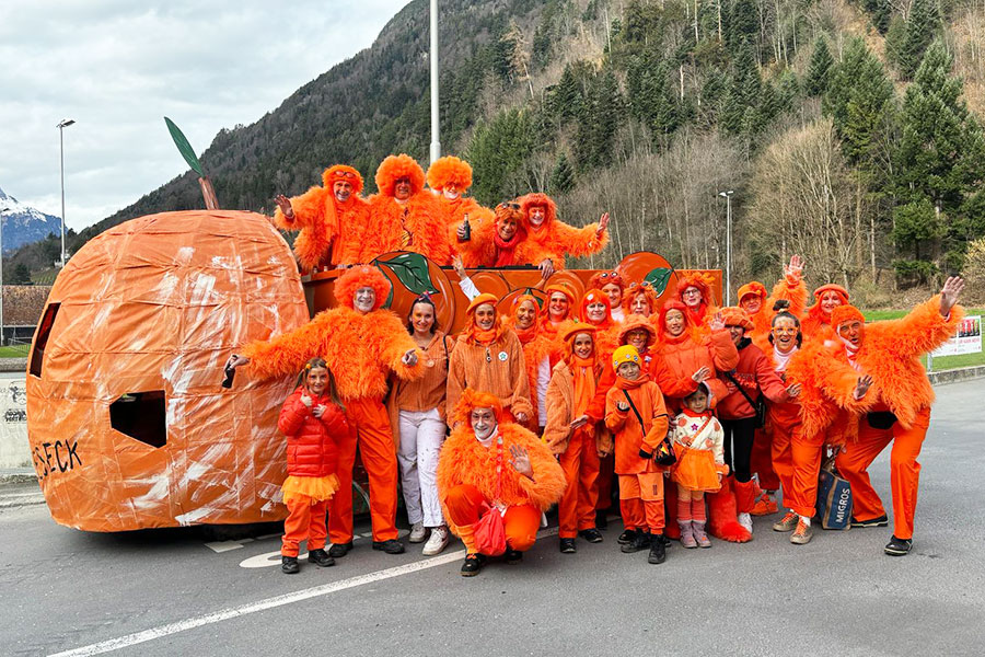 Fasnachtsgruppe «Fleeseck», Katzenmusikgesellschaft Altdorf/Uri.