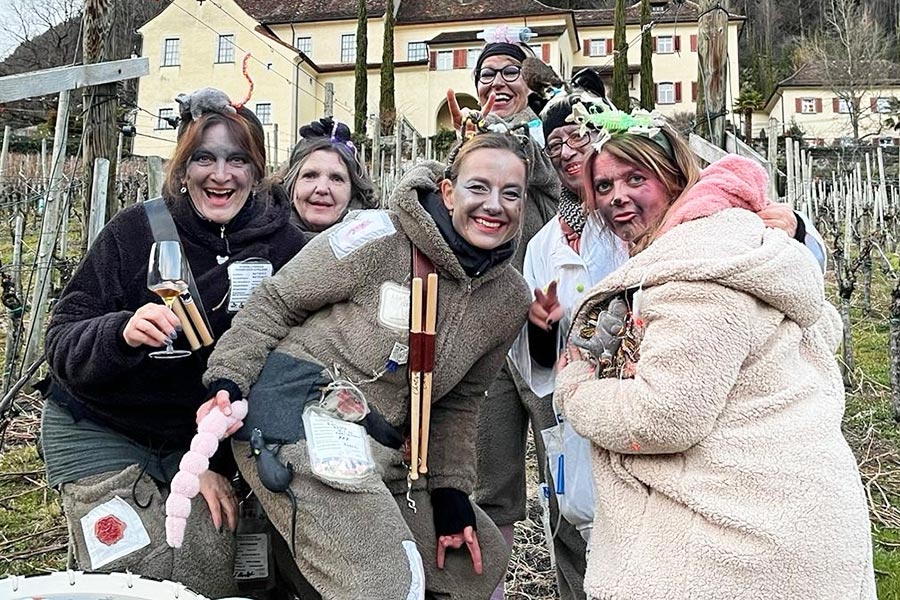 Fasnachtsgruppe «Diä Schiinhäiligä», Katzenmusikgesellschaft Altdorf/Uri.